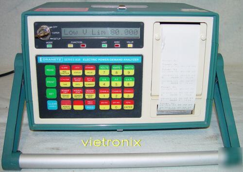 Dranetz 808 power demand analyzer w/ opt 106