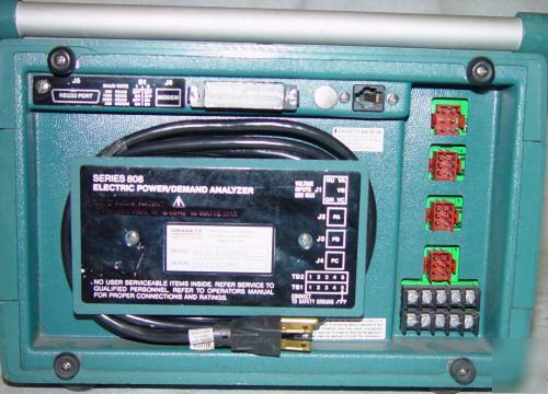 Dranetz 808 power demand analyzer w/ opt 106