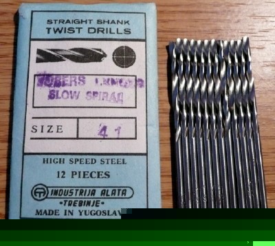 12PC jobber length #41 hss drill