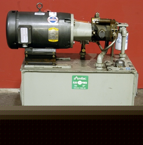 Amfac electric/hydraulic power pack pump unit 5 hp/3 ph