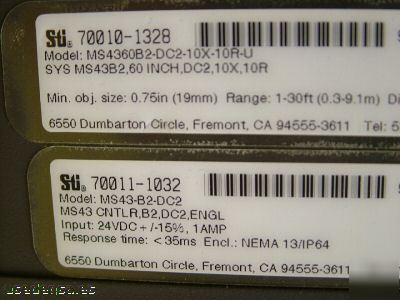 Sti microsafe MS4300 light curtain & controller