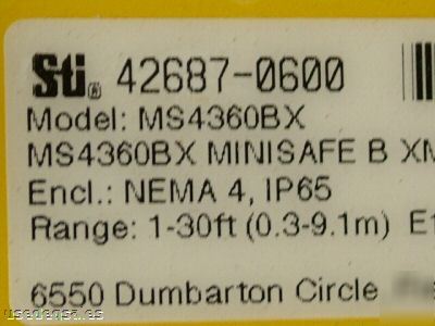 Sti microsafe MS4300 light curtain & controller