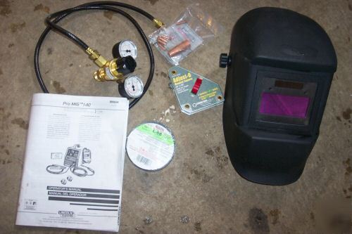 Lincoln electric pro mig 140 welder autodark helmet 