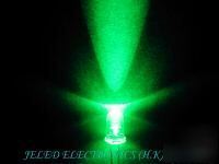 New 50X 3MM super bright green led lamp 8,000MCD f/sh