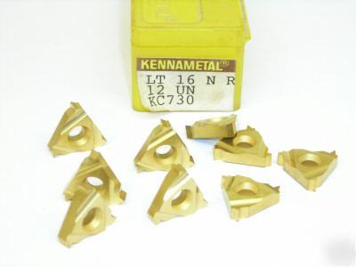 9 kennametal lt laydown threading inserts LT16NR12