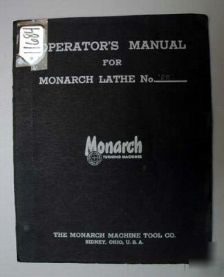 Monarch parts list for lathe no. bb: