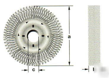 New ampco WB44 wire wheel brush non-sparking nonmagnetc
