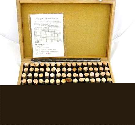 New class zz minus pin gauge set .626 - .750 
