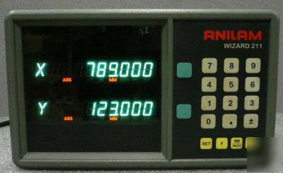 Anilam wizard 211 mill / lathe dro digital readout 