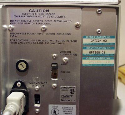 Tektronix 7904A 500MHZ oscilloscope main frames + opts