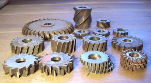 Lot of 21 hss side end mill slitting milling cutters