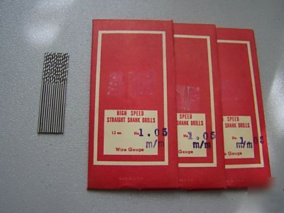 New metric drill bits 1.05 usa made qty 36 