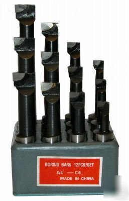 Boring bar set carbide tipped 3/4