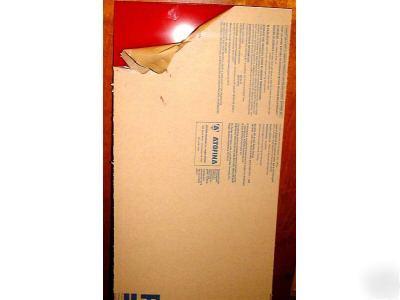 New 1/8 inch red acrylic plexiglass sheet 10 x 33 