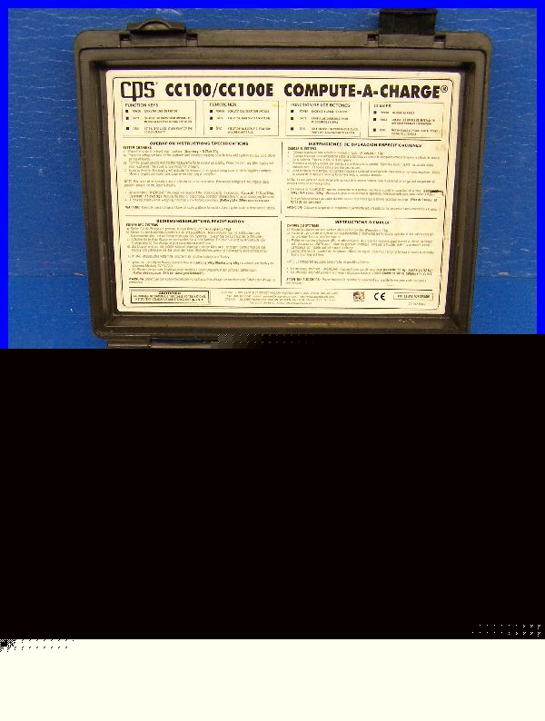 Cps CC100 refrigerant scale portable accurate
