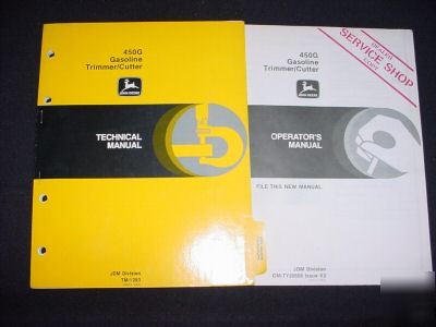 John deere repair manual 450G gasoline trimmer/cutter