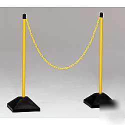 Dixie poly 10' plastic chain barricade