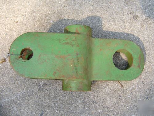 John deere double clevis hitch adapter. disk cultivator