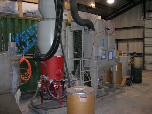 Plastic media stripper 9400 open blast machine