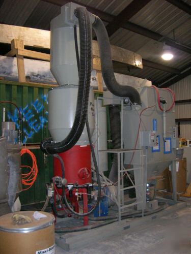 Plastic media stripper 9400 open blast machine