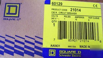 New lot of 9 each square d breakers, no 