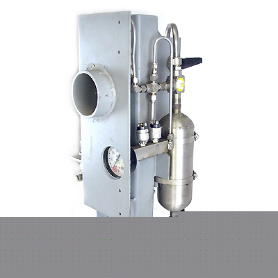 Pressure gauge whitey tank w/whitey valves unit