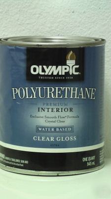 2 quarts of olympic polyurethane water based - gloss