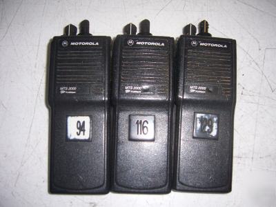 Motorola mts 2000 handie-talkie radio lot of 3