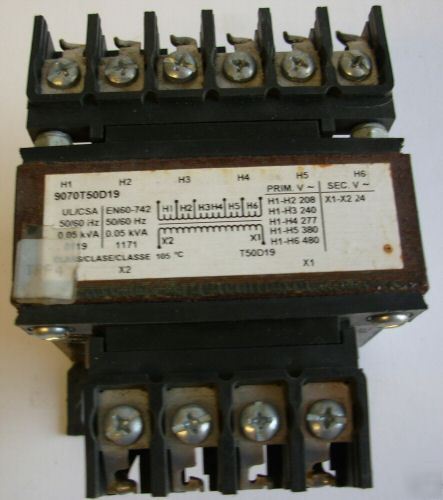 Square d industrial transformer .050KVA model: T50D19
