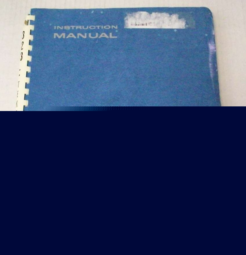 Tektronix 323 oscilloscope ops / service manual $5 ship