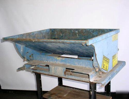  1/4 cu/yard scrap hopper,for chips,w/oil drain
