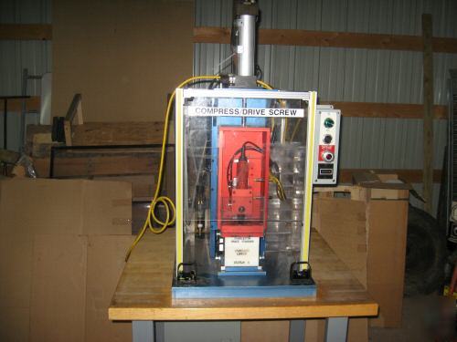 Pneumatic air press fixture w/ desoutter torque driver