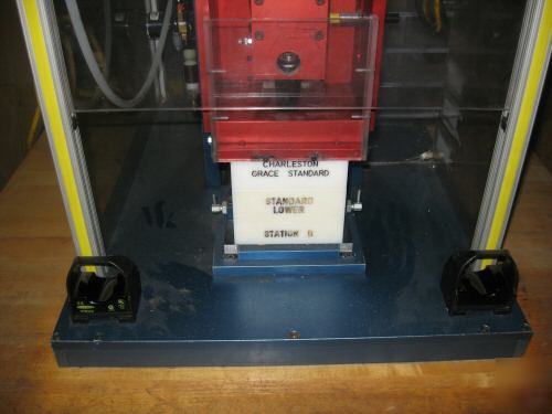 Pneumatic air press fixture w/ desoutter torque driver
