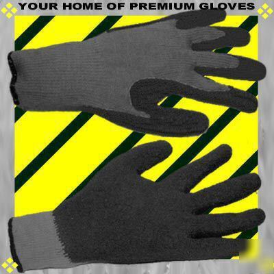 6PR large work glove nitrile coated grip palm go get 6P