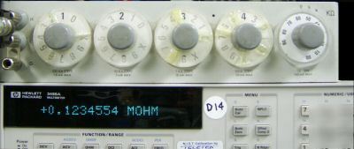 Gr general radio 1434-qc resistance decade, certified