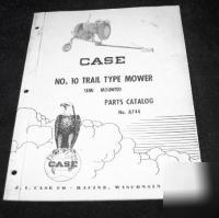 Ji case no 10 trail type mower semi mounted
