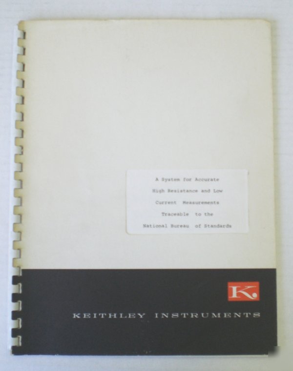 Keithley model 5155 supplement - $5 shipping 