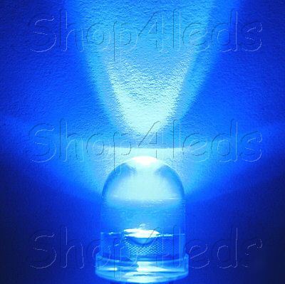 New 1000 pc 10MM 40Â° 5-chips blue led 100MA 130,000MCD 