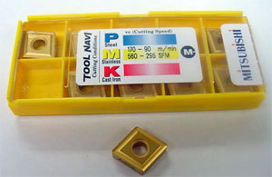 10 pcs. mitsubishi cnmg 431-ma, us 735 carbide inserts