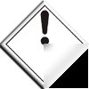 Exclamation mark sign-adh.vinyl-100X100MM(ha-022-ab)