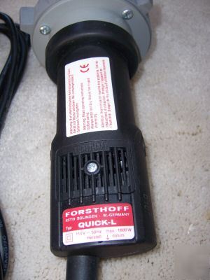 New forsthoff hot air blower welder , electronic, 