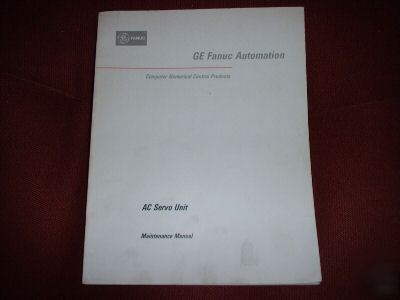 Ge fanuc ac servo unit maintenance manual