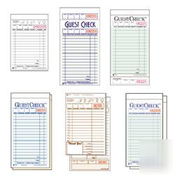 Guestchecks restaurant guest check pads-ntc A7000