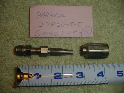 Qty 6 ** parker fitting # 22820-5-5 for # 5 hose