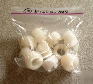 Sani-tech/sps 3/4 in sanipro true union clamps - used