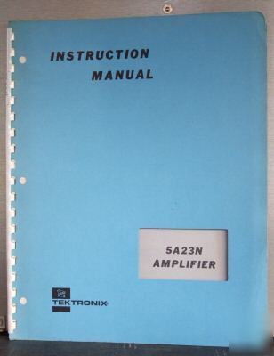 Tek tektronix 5A23N original service/operating manual