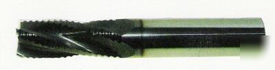 Usa solid carbide tialn coated rougher end mill 4FL 1/4
