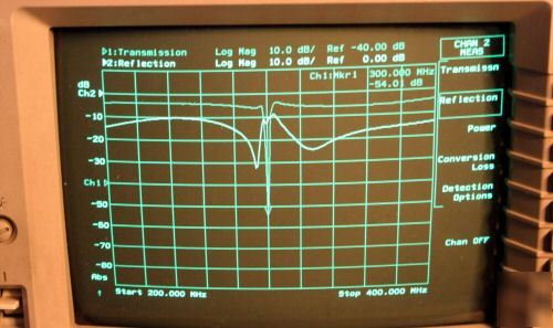 Hp 8711B network analyzer w/swr bridge
