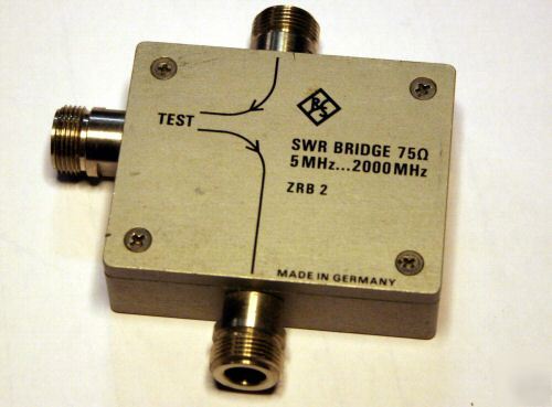 Hp 8711B network analyzer w/swr bridge