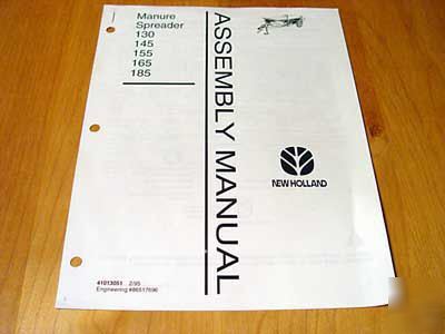 New holland 130 145 155 165 185 assembly manual nh